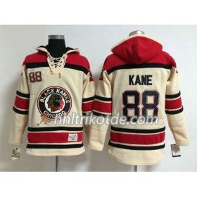 Chicago Blackhawks Patrick Kane 88 Weiß Sawyer Hooded Sweatshirt - Herren
